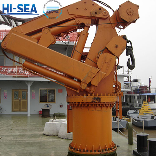 Marine Telescopic Knuckle Boom Crane