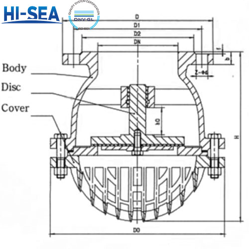 Flanged Foot Valve