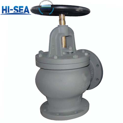 Flanged Cast Iron Globe Valve Angle Pattern