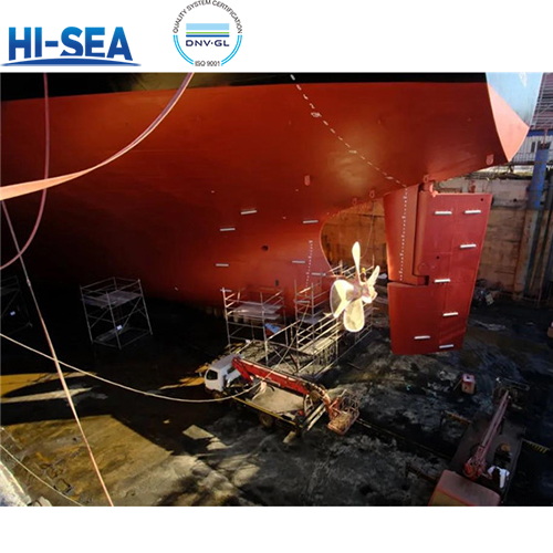 Inspection and maintenance of marine rudder