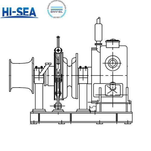 36mm Marine Diesel Single Gypsy Single Warping Head Windlass