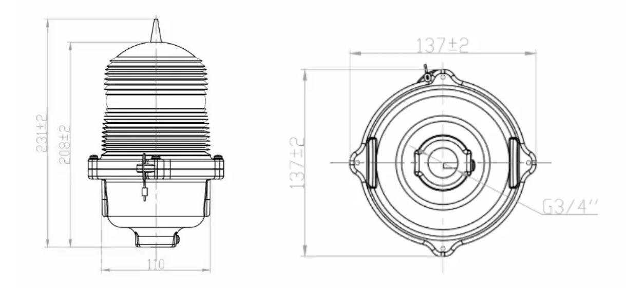 LED Low Intensity Obstruction Light(OL10)